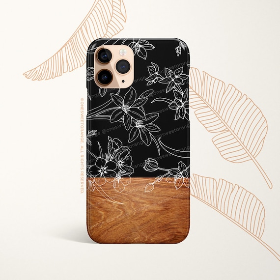iPhone 16 Case iPhone 15 iPhone 14 Case iPhone 12 Case Wood Floral iPhone 11 Pro Case iPhone 11 Pro Max Case  iPhone XS Max Case T62