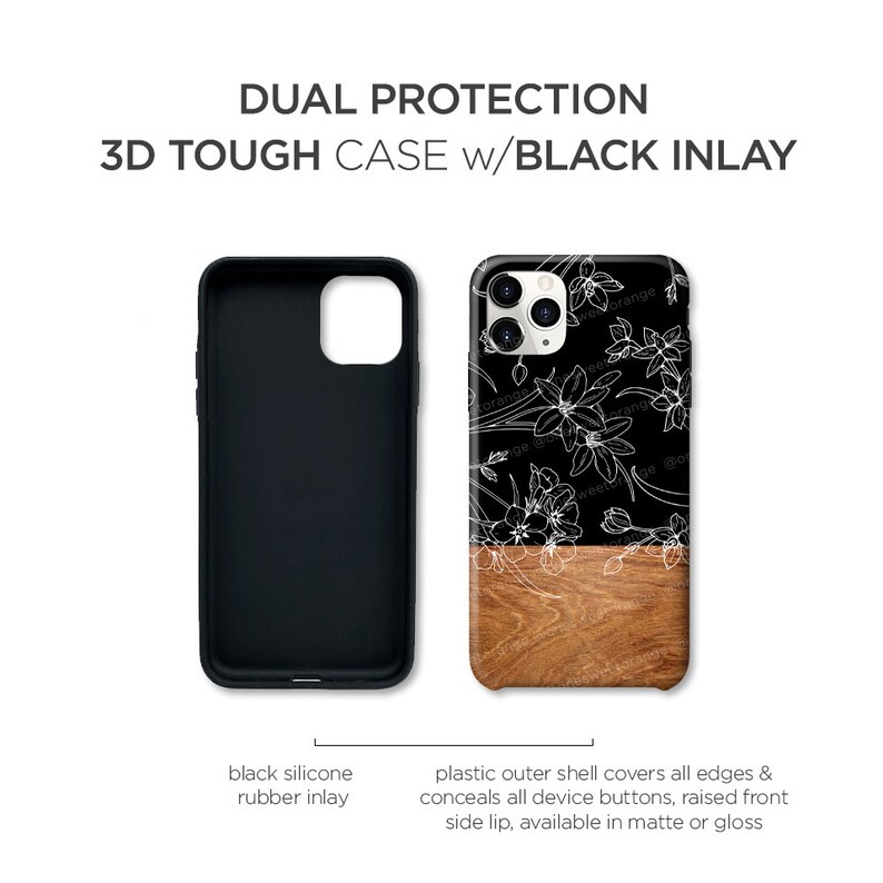 Funda para iPhone 16 Funda para iPhone 15 Funda para iPhone 14 Funda para iPhone 12 Funda con diseño floral de madera Funda para iPhone 11 Pro Funda para iPhone 11 Pro Max Funda para iPhone XS Max T62 imagen 2