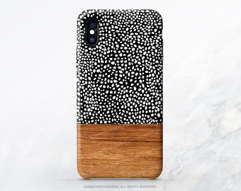iPhone X Case iPhone 8 Case iPhone 7 Case Wood Polka Dots iPhone 7 Plus iPhone 6s Case iPhone SE Case Galaxy S7 Case Galaxy S8 Case I70