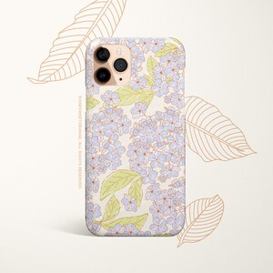 iPhone 15 iPhone 14 Case iPhone 12 Case Hydrangea iPhone 11 Pro Case iPhone 11 Pro Max Case iPhone XS Case iPhone XS Max Case T101 immagine 3