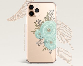 iPhone 15 Case iPhone 14 Case iPhone 12 Case Ranunculus Floral iPhone 11 Pro Case Clear Rubber iPhone 11 Pro Max Case iPhone 8 Case U170