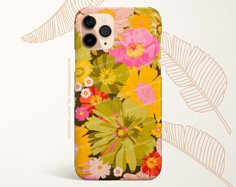 iPhone 15 iPhone 14 Case iPhone 12 Case 70's Floral iPhone 11 Pro Case iPhone 11 Pro Max Case iPhone XS Case iPhone XS Max Case  N64