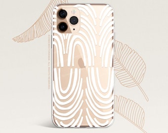 iPhone 16 Case iPhone 15 Case iPhone 14 Case iPhone 13 Case iPhone 12 Case White Arches iPhone 11 Pro Case Line Art Clear Case U350