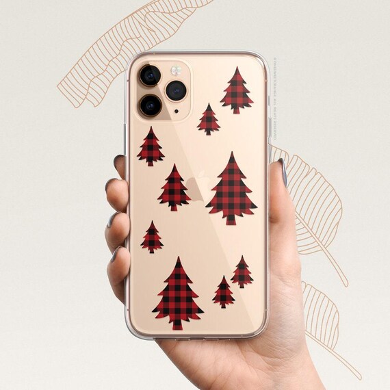 iPhone 16 Case iPhone 15 Case iPhone 14 Case iPhone 13 Case iPhone 12 Case Christmas Plaid iPhone 11 Pro Case Clear Case H26
