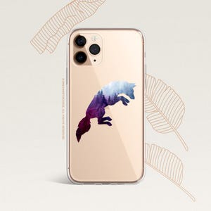 iPhone 16 Case iPhone 15 Case iPhone 14 Case iPhone 13 Case iPhone 12 Case Fox iPhone 11 Pro Case Forest Clear Rubber Case U193