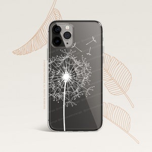 iPhone 15 Case iPhone 14 Case iPhone 13 Case iPhone 12 Case Dandelion iPhone 11 Pro Case Clear Rubber iPhone 11 Pro Max U167