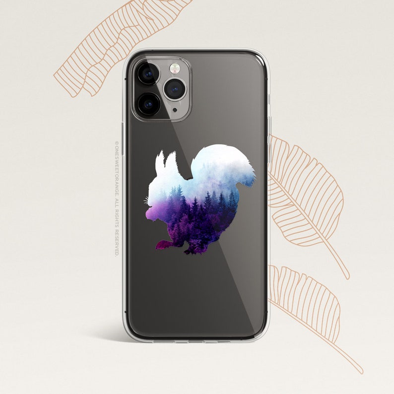 iPhone 12 Case Squirrel iPhone 11 Pro Case Clear Rubber iPhone 11 Pro Max Case iPhone XS iPhone XS Max iPhone XR iPhone X iPhone 8 Case U213