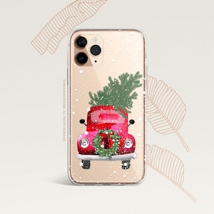iPhone 16 Case iPhone 15 Case iPhone 14 Case iPhone 13 Case iPhone 12 Case Christmas Car iPhone 11 Pro Case Clear Rubber Case U430
