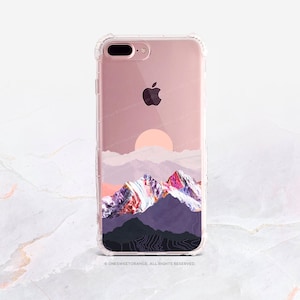 iPhone 15 Case iPhone 14 Case iPhone 13 Case iPhone 12 Case Mountain iPhone 11 Pro Case Clear Rubber iPhone 11 Pro Max U298 image 2