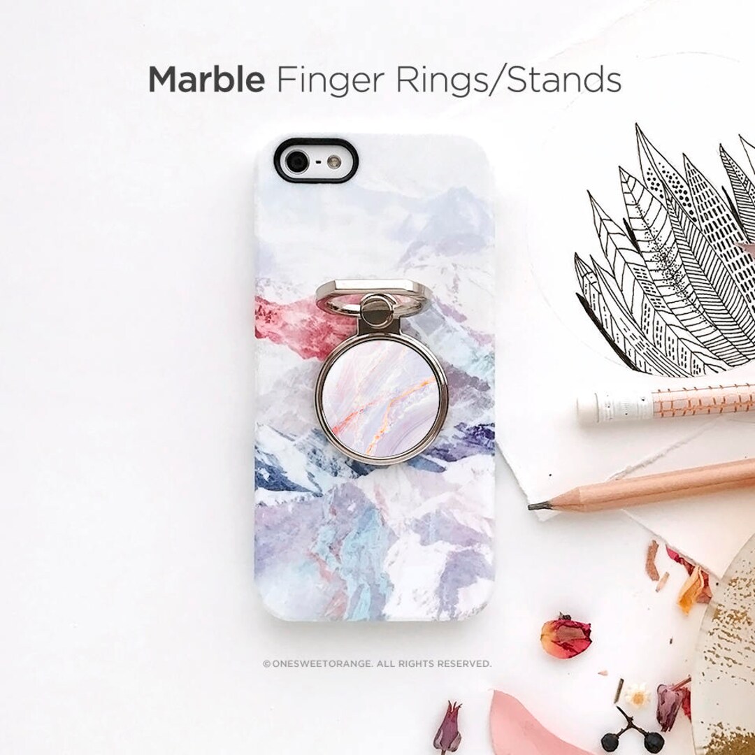 IPhone Ring Stand Marble Ring Stand Samsung S8 Ring Holder iPhone Ring