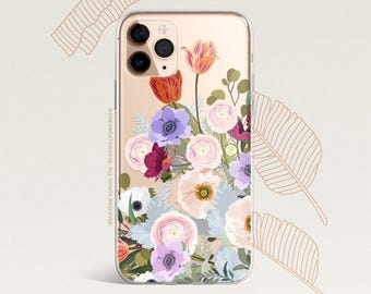 iPhone 16 Case iPhone 15 Case iPhone 14 Case iPhone 13 Case iPhone 12 Case Floral iPhone 11 Pro Case Clear Rubber Case U404
