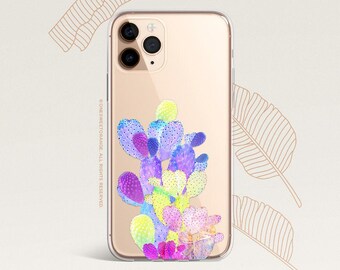 iPhone 16 Case iPhone 15 Case iPhone 14 Case iPhone 13 Case iPhone 12 Case Cacti iPhone 11 Pro Case Clear Rubber Case U42