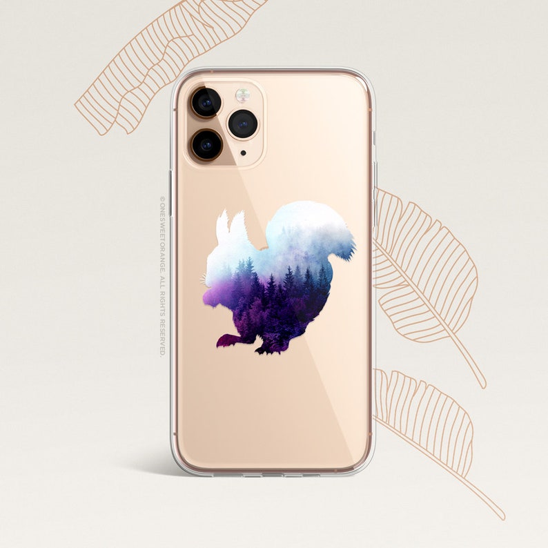 iPhone 12 Case Squirrel iPhone 11 Pro Case Clear Rubber iPhone 11 Pro Max Case iPhone XS iPhone XS Max iPhone XR iPhone X iPhone 8 Case U213