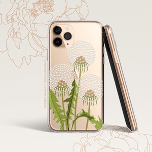 iPhone 15 Case iPhone 14 Case iPhone 13 Case iPhone 12 Case Dandelion iPhone 11 Pro Case Clear Rubber iPhone 11 Pro Max     U457