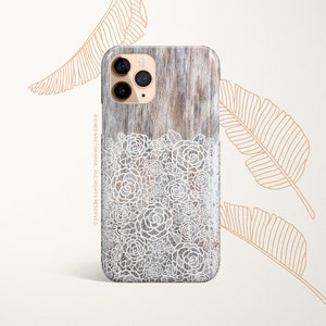 iPhone 16 Case iPhone 15 iPhone 14 Case iPhone 12 Case Wood Floral iPhone 11 Pro Case iPhone 11 Pro Max Case  iPhone XS Max Case T134