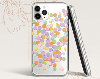 iPhone 16 Case iPhone 15 Case iPhone 14 Case iPhone 13 Case iPhone 12 Case Confetti iPhone 11 Pro Case Clear Rubber Case U478