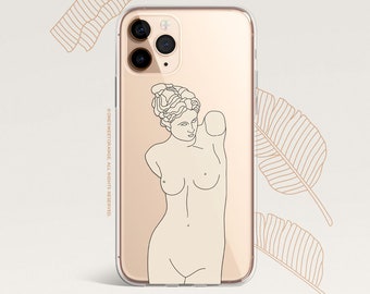 iPhone 15 Case iPhone 14 Case iPhone 13 Case iPhone 12 Case Venus Bust Statue iPhone 11 Pro Case Clear Rubber iPhone 11 Pro Max Case    H12