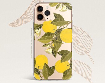 iPhone 16 Case iPhone 15 Case iPhone 14 Case iPhone 13 Case iPhone 12 Case Lemons iPhone 11 Pro Case Clear Rubber Case U165