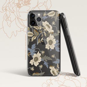 iPhone 16 Case iPhone 15 Case iPhone 14 Case iPhone 13 Case iPhone 12 Case Vintage Poppy iPhone 11 Pro Case Clear Rubber Case U283