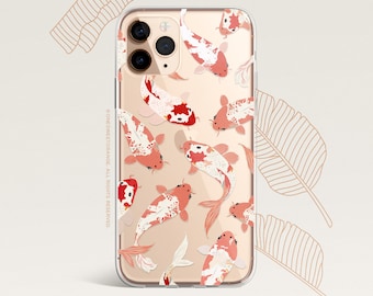 iPhone 15 Case iPhone 14 Case iPhone 13 Case iPhone 12 Case Koi Fish iPhone 11 Pro Case Clear Rubber iPhone 11 Pro Max Case    U435