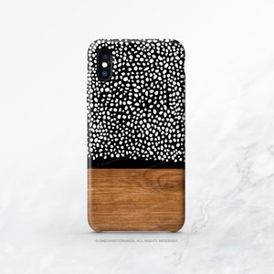 iPhone 15 iPhone 14 Case iPhone 12 Case Wood Polka Dots iPhone 11 Pro Case iPhone 11 Pro Max Case iPhone XS Case iPhone XS Max Case R50 image 1