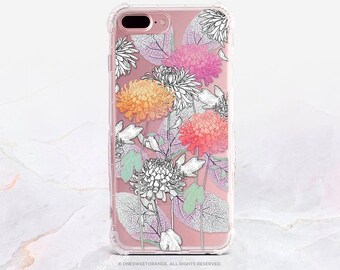 iPhone 16 Case iPhone 15 Case iPhone 14 Case iPhone 13 Case iPhone 12 Case Floral iPhone 11 Pro Case Clear Rubber Case U240