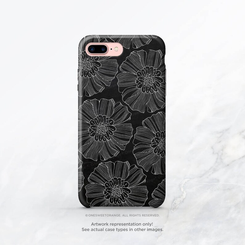 iPhone 15 iPhone 14 Case iPhone 12 Case Chalk Floral iPhone 11 Pro Case iPhone 11 Pro Max Case iPhone XS Case iPhone XS Max Case I55 image 1