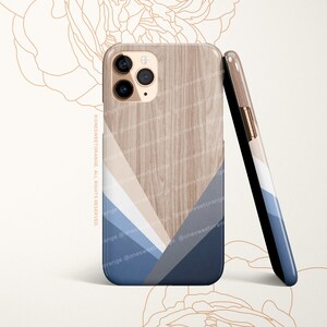iPhone 16 Case iPhone 15 iPhone 14 Case iPhone 12 Case Faux Wood Geometric iPhone 11 Pro Case iPhone 11 Pro Max Case  iPhone XS Max I163