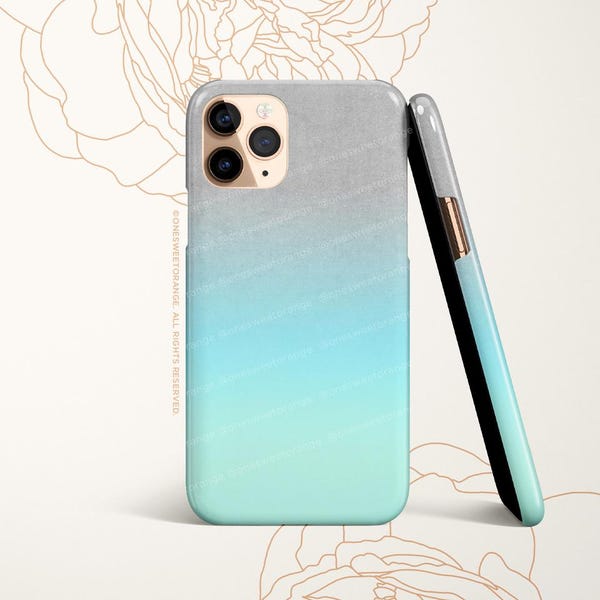 iPhone 16 Case iPhone 15 iPhone 14 Case iPhone 12 Case Aqua Ombre iPhone 11 Pro Case iPhone 11 Pro Max Case iPhone XS Max Case T106d