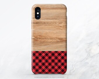 iPhone 15 iPhone 14 Case iPhone 12 Case Plaid Wood iPhone 11 Pro Case iPhone 11 Pro Max Case iPhone XS Case iPhone XS Max  T141