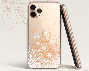 iPhone 15 Case iPhone 14 Case iPhone 13 Case iPhone 12 Case Snowflake iPhone 11 Pro Case Clear Rubber iPhone 11 Pro Max Case    Case H18