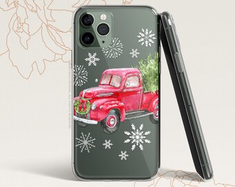 iPhone 15 Case iPhone 14 Case iPhone 13 Case iPhone 12 Case Christmas Truck iPhone 11 Pro Case Clear iPhone 11 Pro Max     Case H22