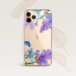 iPhone 16 Case iPhone 15 Case iPhone 14 Case iPhone 13 Case iPhone 12 Case Lilac iPhone 11 Pro Case Clear Rubber Case U117