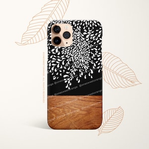 iPhone 16 Case iPhone 15 iPhone 14 Case iPhone 12 Case Wood Floral iPhone 11 Pro Case iPhone 11 Pro Max Case  iPhone XS Max Case C49
