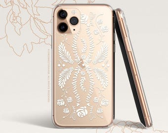 iPhone 16 Case iPhone 15 Case iPhone 14 Case iPhone 13 Case iPhone 12 Case Floral iPhone 11 Pro Case Clear Rubber Case U273