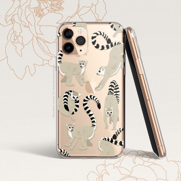 iPhone 16 Case iPhone 15 Case iPhone 14 Case iPhone 13 Case iPhone 12 Case Lemurs iPhone 11 Pro Case Clear Rubber Case U530