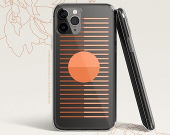 iPhone 16 Case iPhone 15 Case iPhone 14 Case iPhone 13 Case iPhone 12 Case Geometric iPhone 11 Pro Case Line Art Clear Case U177