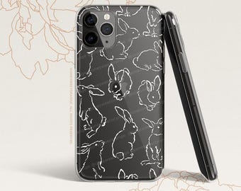 iPhone 16 Case iPhone 15 Case iPhone 14 Case iPhone 13 Case iPhone 12 Case Bunny iPhone 11 Pro Case Clear Rubber Case U480