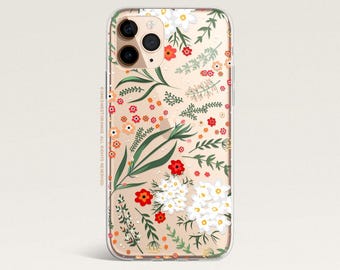 iPhone 16 Case iPhone 15 Case iPhone 14 Case iPhone 13 Case iPhone 12 Case Floral iPhone 11 Pro Case Clear Rubber Case U255