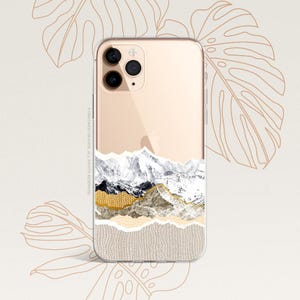 iPhone 16 Case iPhone 15 Case iPhone 14 Case iPhone 13 Case iPhone 12 Case Mountain iPhone 11 Pro Case Clear Rubber Case U208