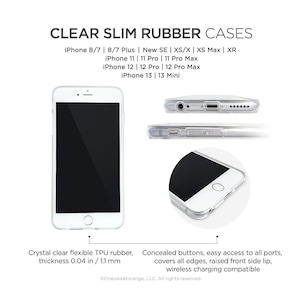 iPhone 15 Case iPhone 14 Case iPhone 13 Case iPhone 12 Case Agate iPhone 11 Pro Case Clear Rubber iPhone 11 Pro Max Case U293 image 5