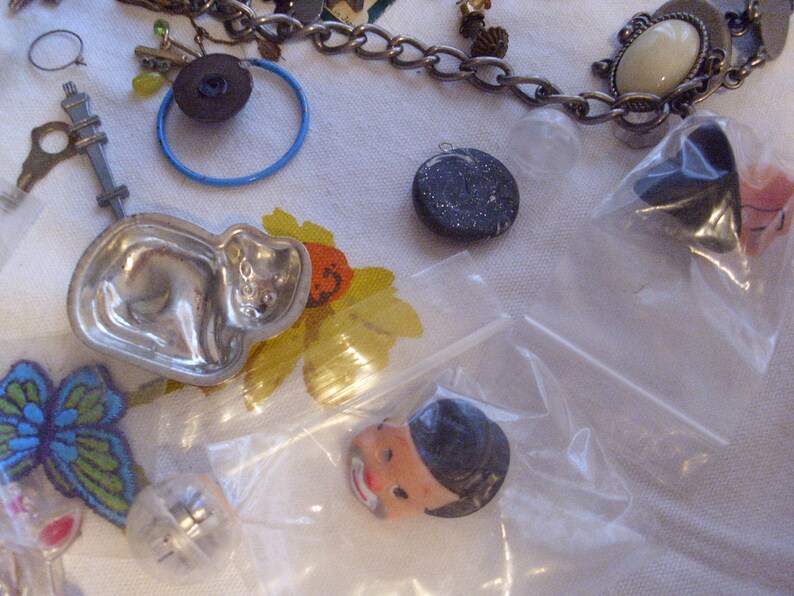Assorted Lot of Tiny Findings to Be Used in Crafting Jewelry and Other ...