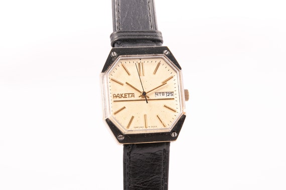 Raketa mens watch,gold mens watch,russian mens wat