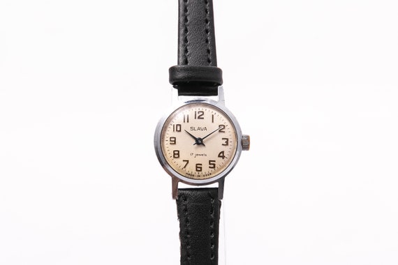 Slava ladies watch,vintage ladies watch,simple lad