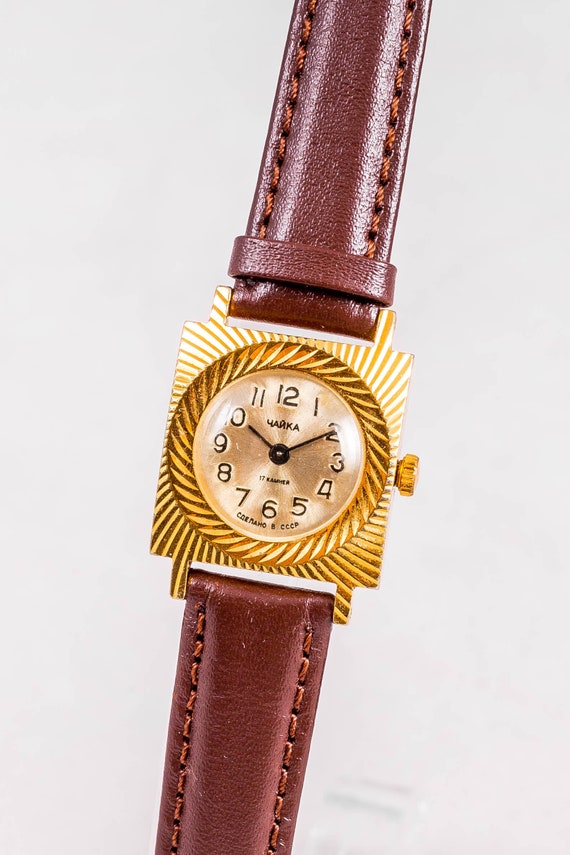 Chaika ladies watch,soviet womens watch,gold women