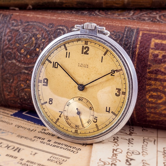 vintage pocket watch, Erax pocket watch,swiss pock