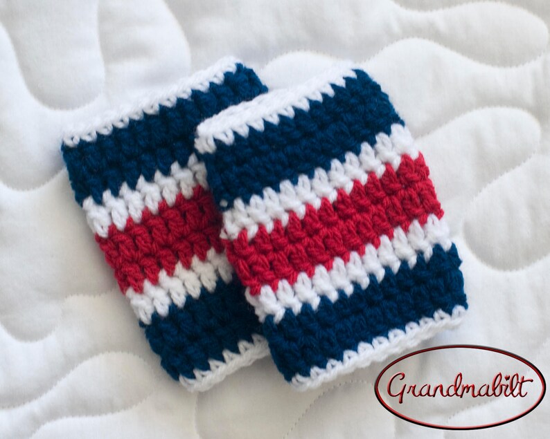 Hockey Leg Warmers Baby Hockey Socks Crocheted Hockey Etsy
