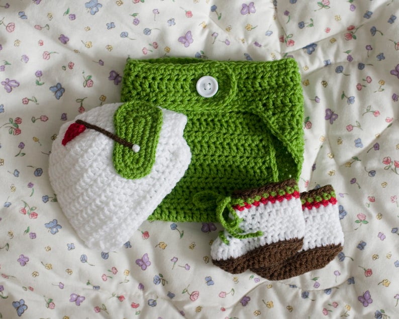 Baby Boy Golf Outfit Crochet Baby Golf Baby Prop Golfing Etsy