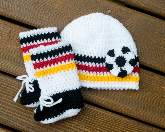 crochet soccer hat