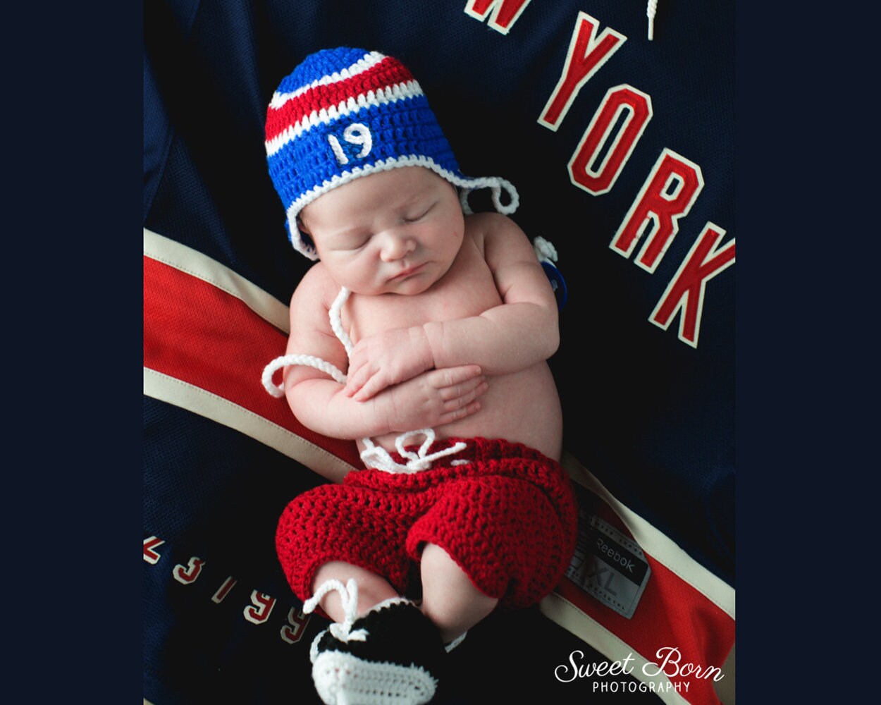 BABY BOY CLOTHES Baby Hockey Crochet Hockey Hat Knit Baby Etsy